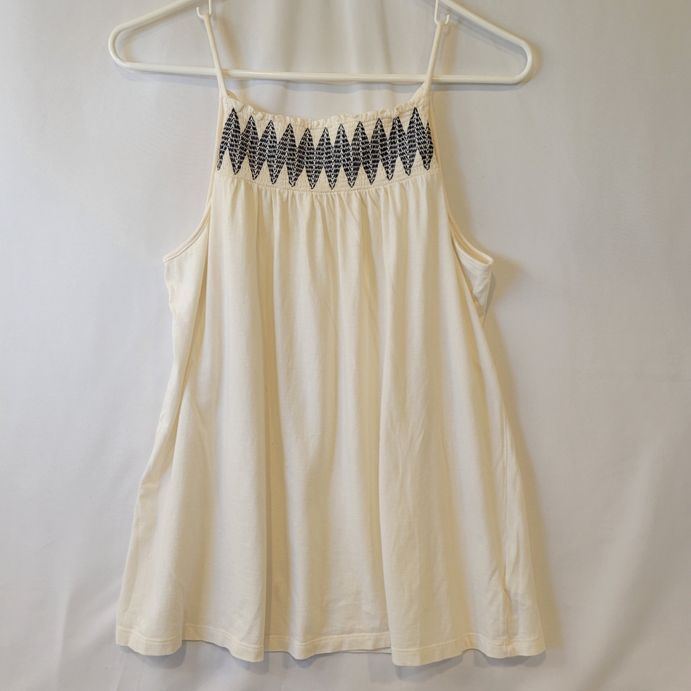Old Navy Cream Camisole with Black Detailing